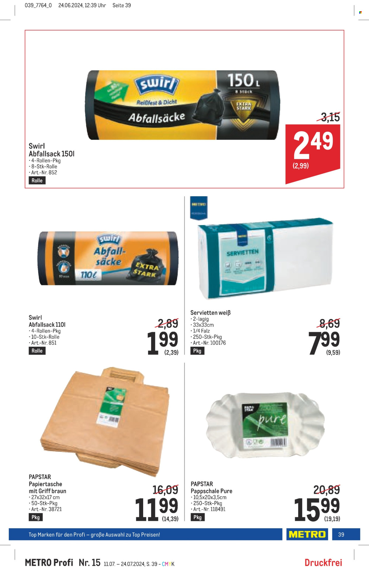 Angebote Metro - 11.7.2024 - 24.7.2024. Seite 39