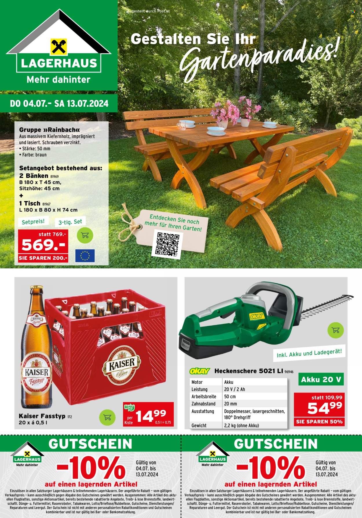 Angebote Salzburger Lagerhaus - 4.7.2024 - 13.7.2024. Seite 1