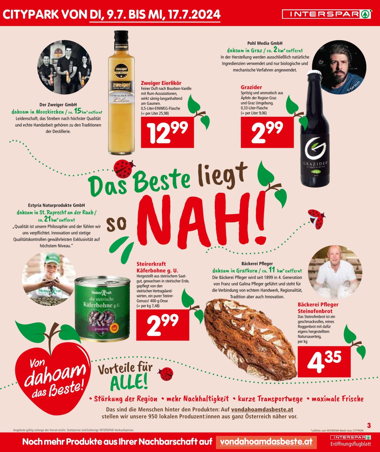 Angebote INTERSPAR - 9.7.2024 - 17.7.2024. Seite 3