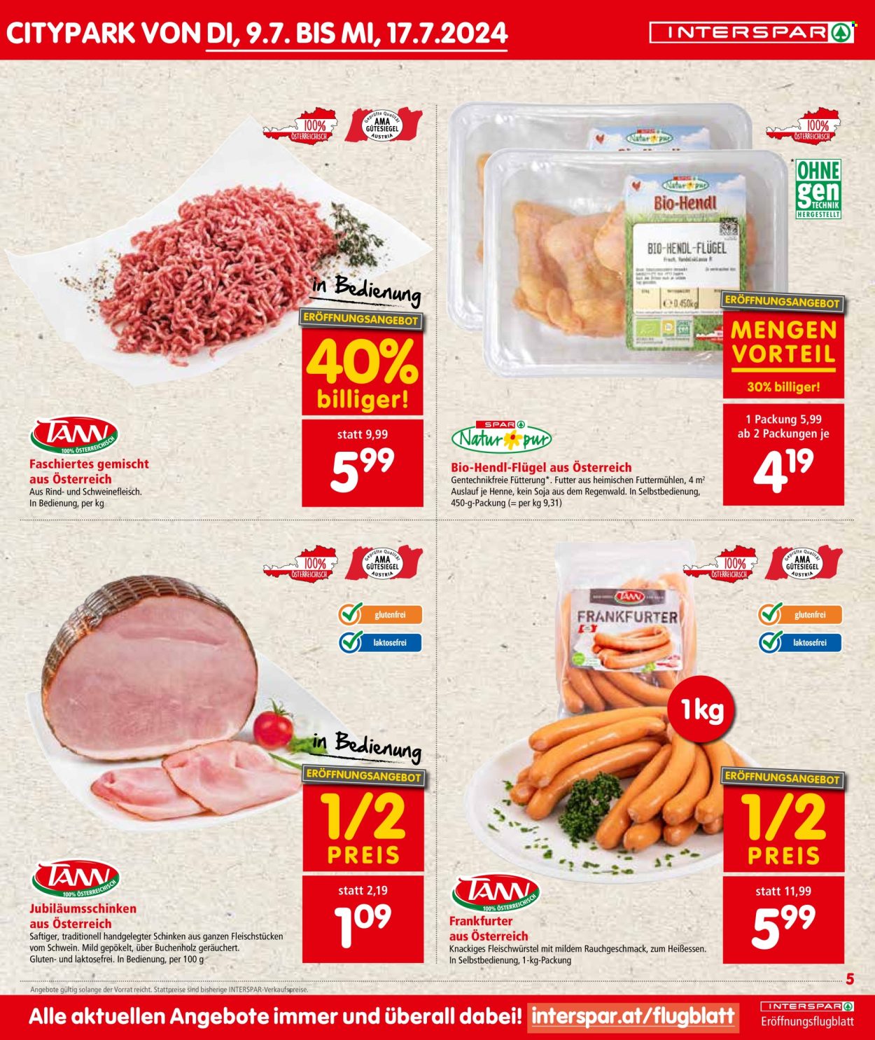 Angebote INTERSPAR - 9.7.2024 - 17.7.2024. Seite 5