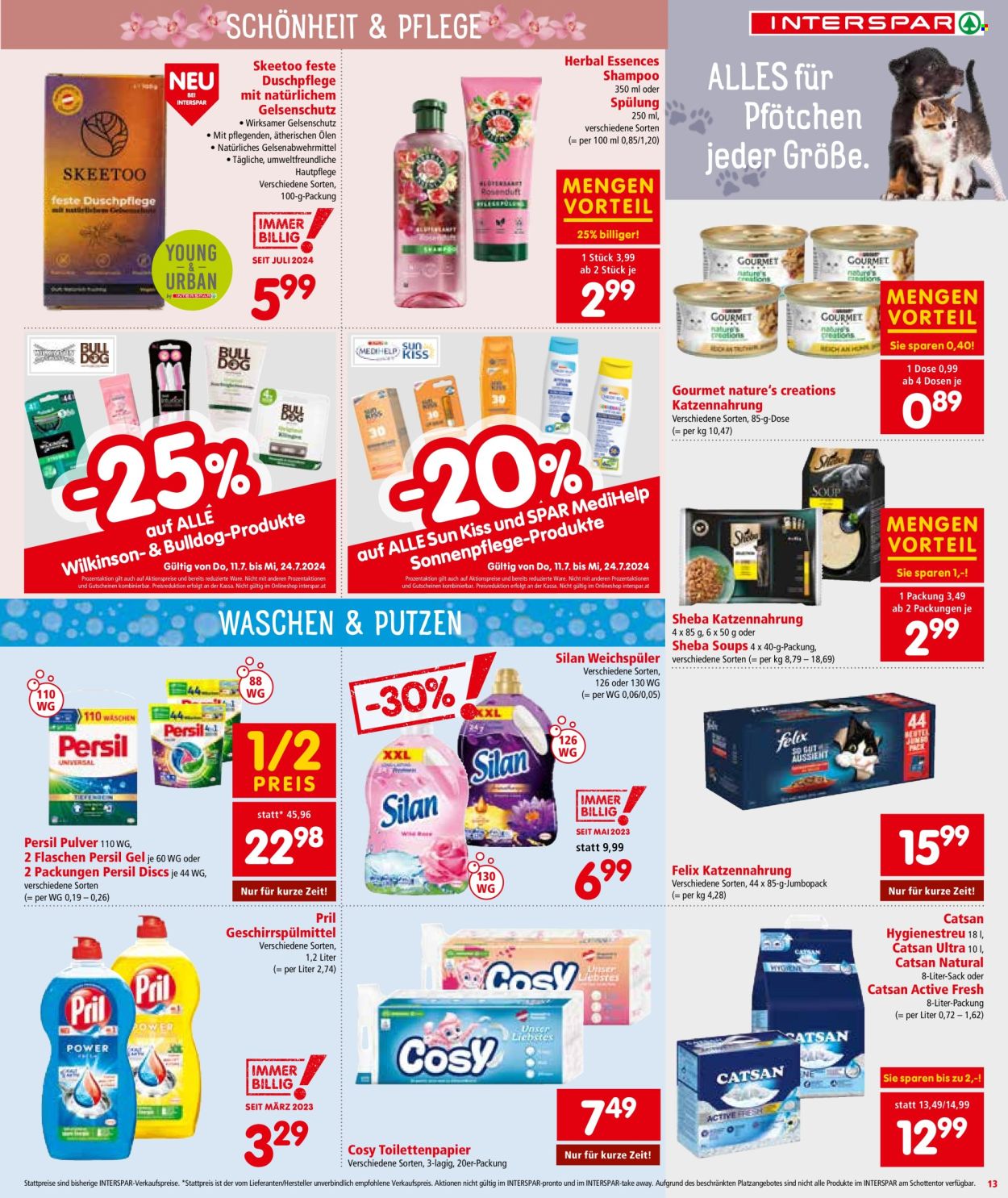 Angebote INTERSPAR - 11.7.2024 - 24.7.2024. Seite 13