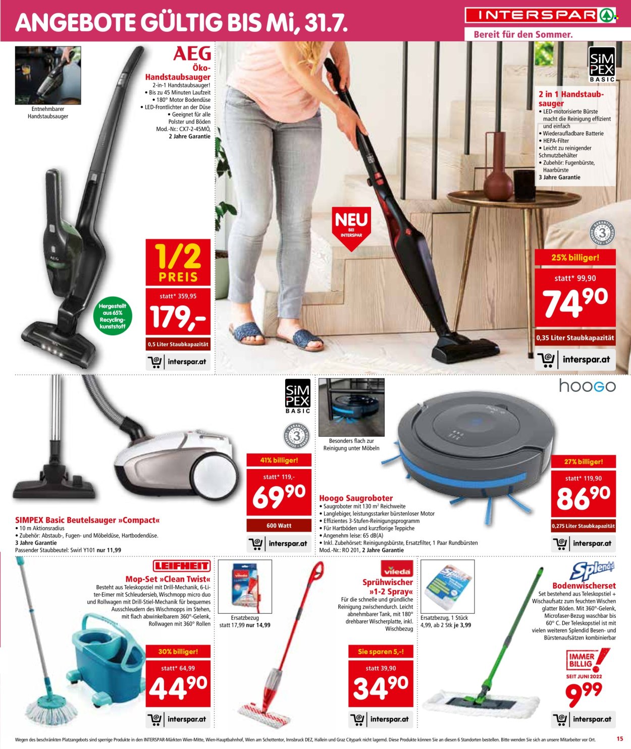 Angebote INTERSPAR - 11.7.2024 - 24.7.2024. Seite 15