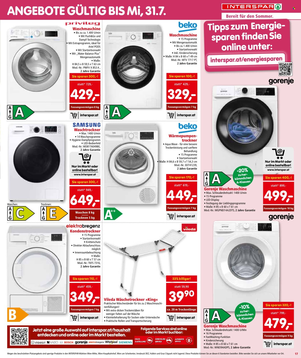 Angebote INTERSPAR - 11.7.2024 - 24.7.2024. Seite 17
