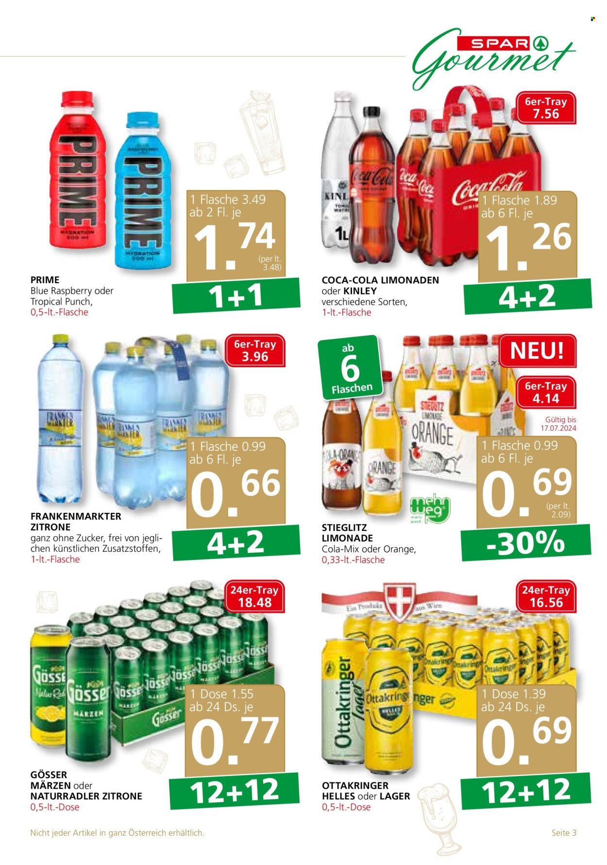 Angebote SPAR - 11.7.2024 - 24.7.2024. Seite 3