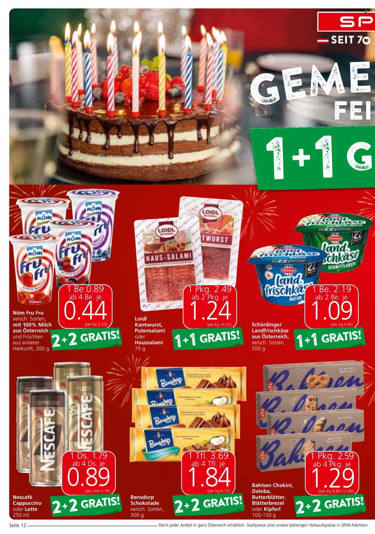 Angebote SPAR - 11.7.2024 - 24.7.2024. Seite 12