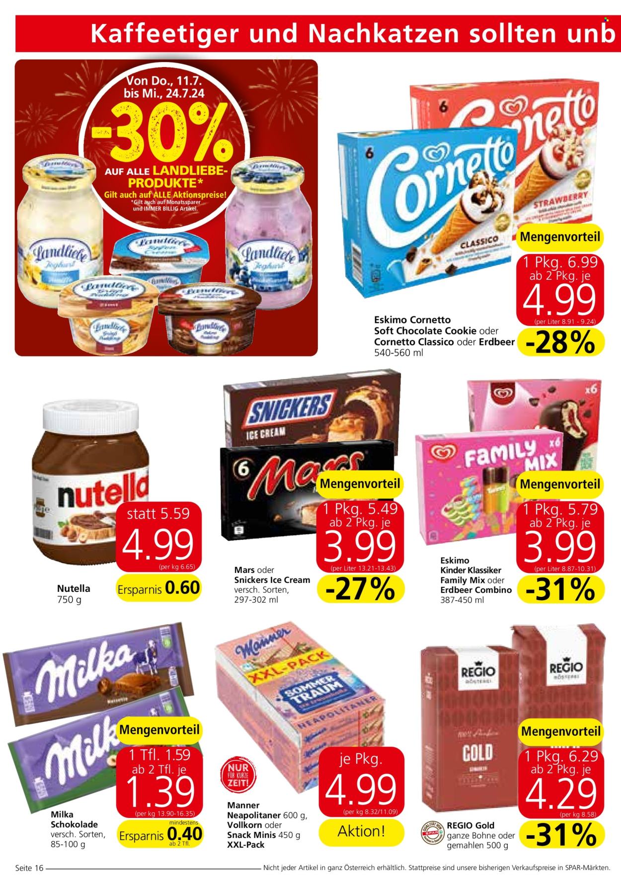 Angebote SPAR - 11.7.2024 - 24.7.2024. Seite 16