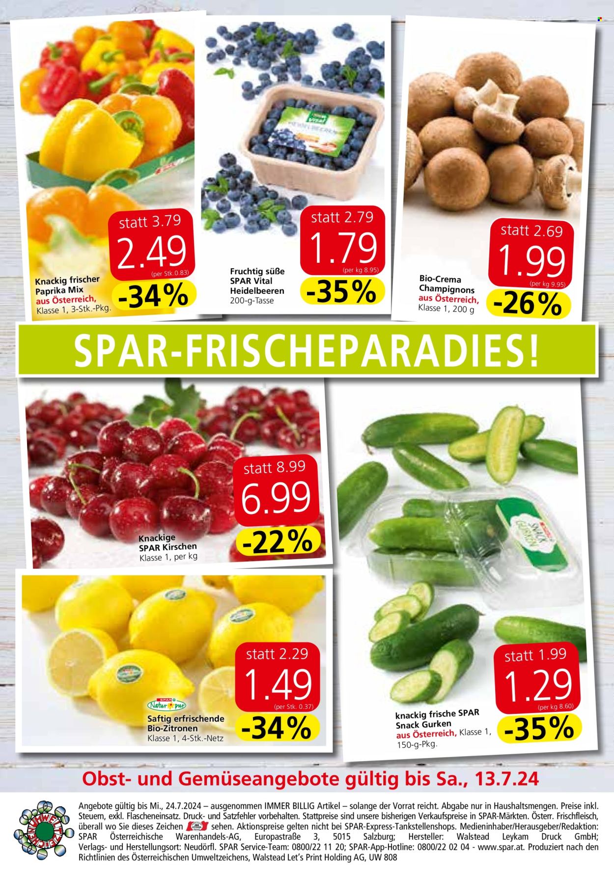 Angebote SPAR - 11.7.2024 - 24.7.2024. Seite 20