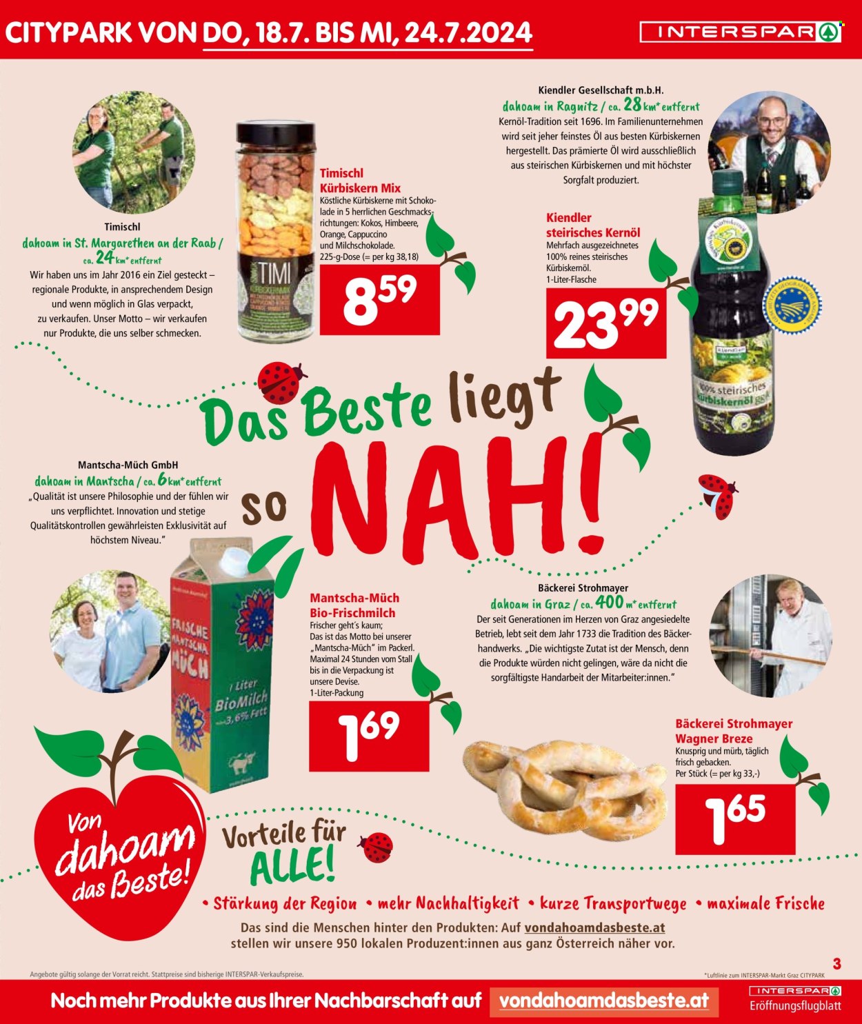 Angebote INTERSPAR - 18.7.2024 - 24.7.2024. Seite 3