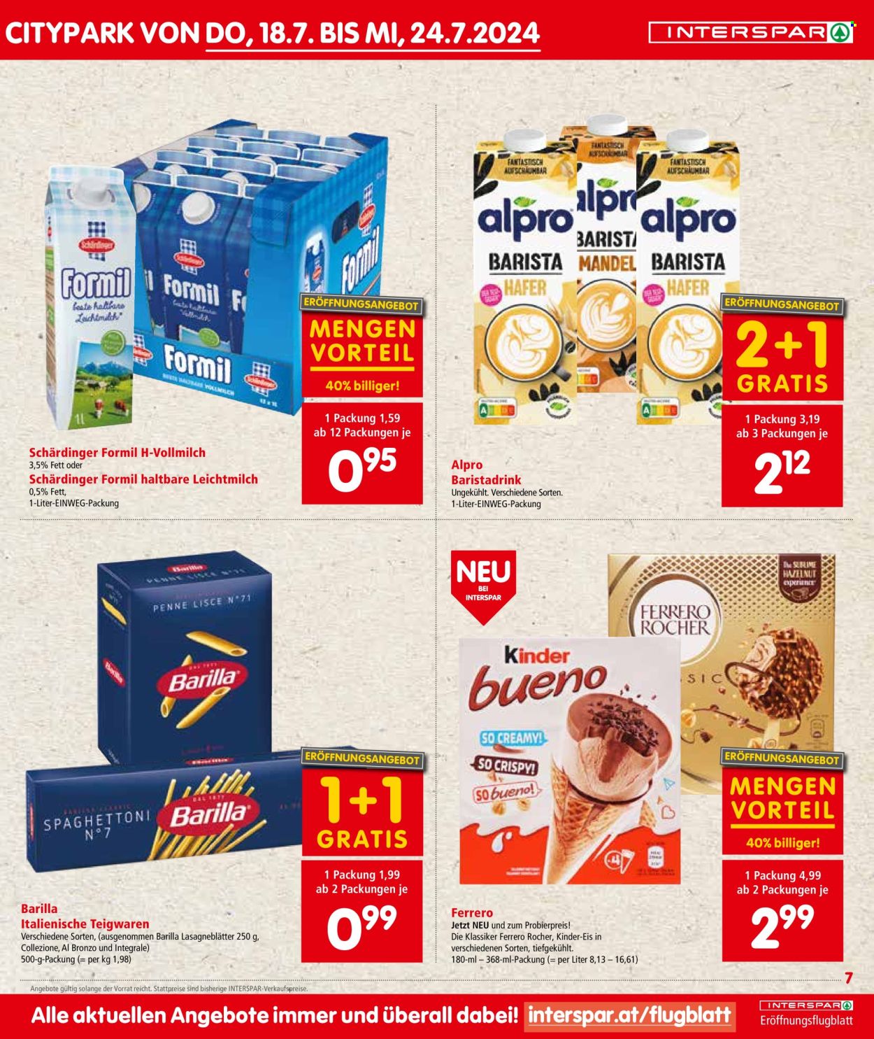Angebote INTERSPAR - 18.7.2024 - 24.7.2024. Seite 7