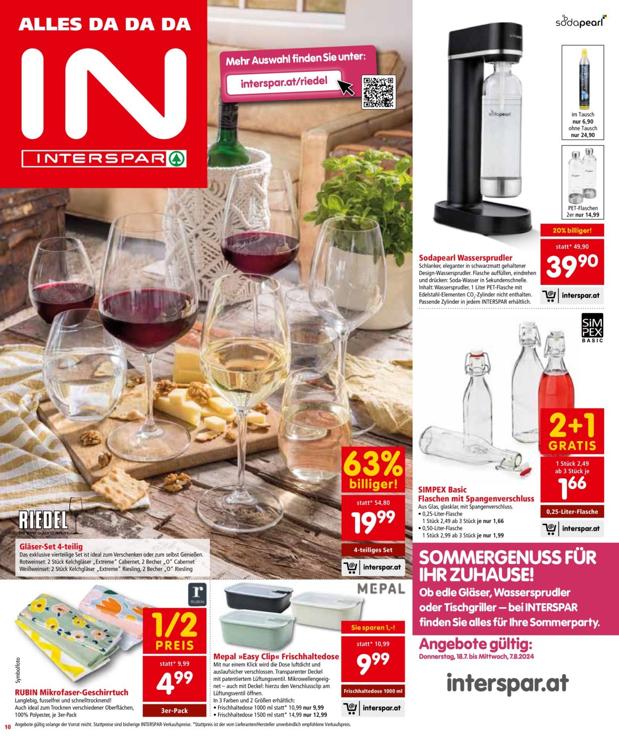 Angebote INTERSPAR - 18.7.2024 - 24.7.2024. Seite 10