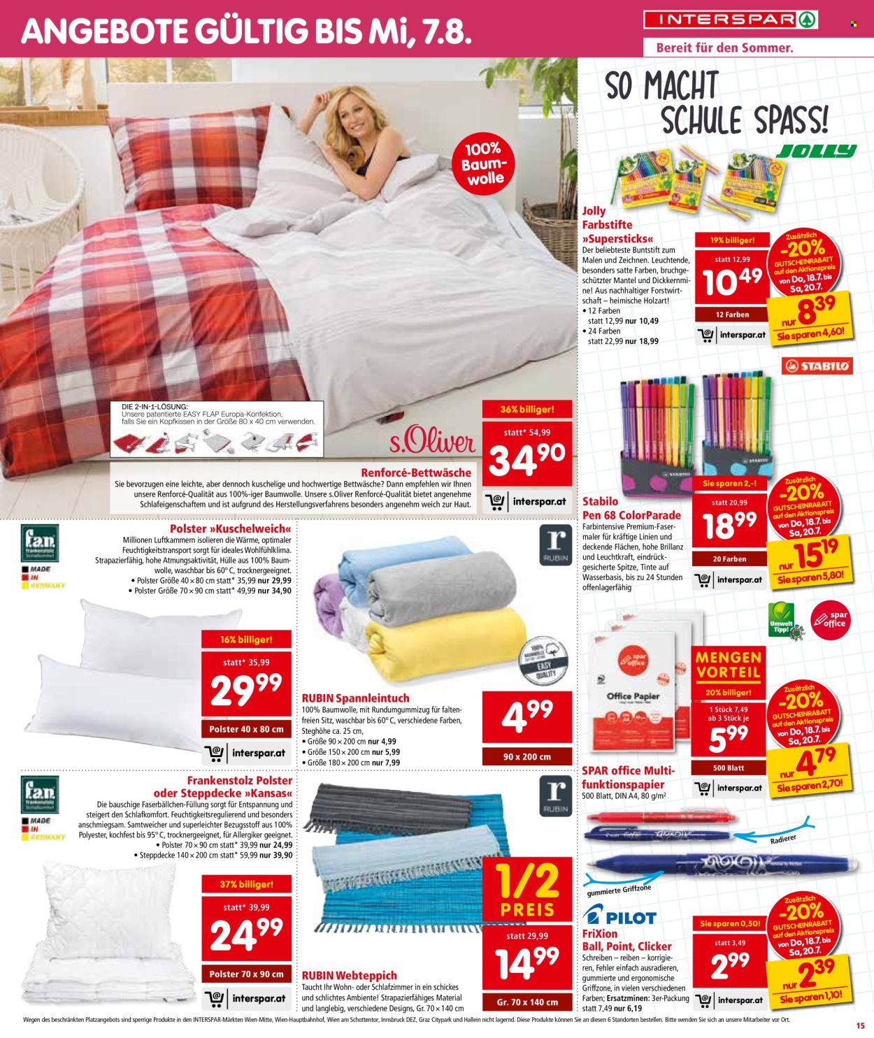 Angebote INTERSPAR - 18.7.2024 - 24.7.2024. Seite 15