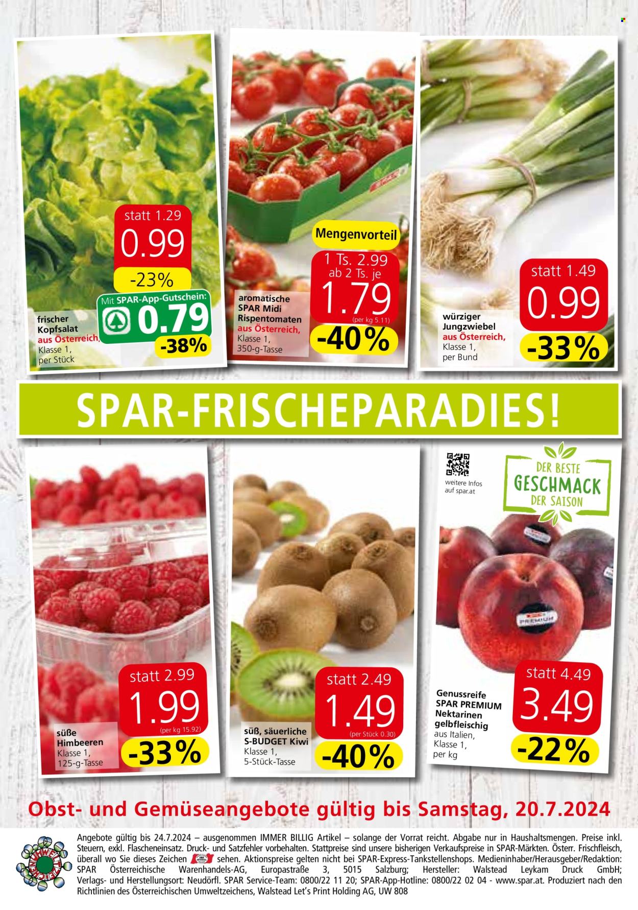 Angebote SPAR - 18.7.2024 - 24.7.2024. Seite 16