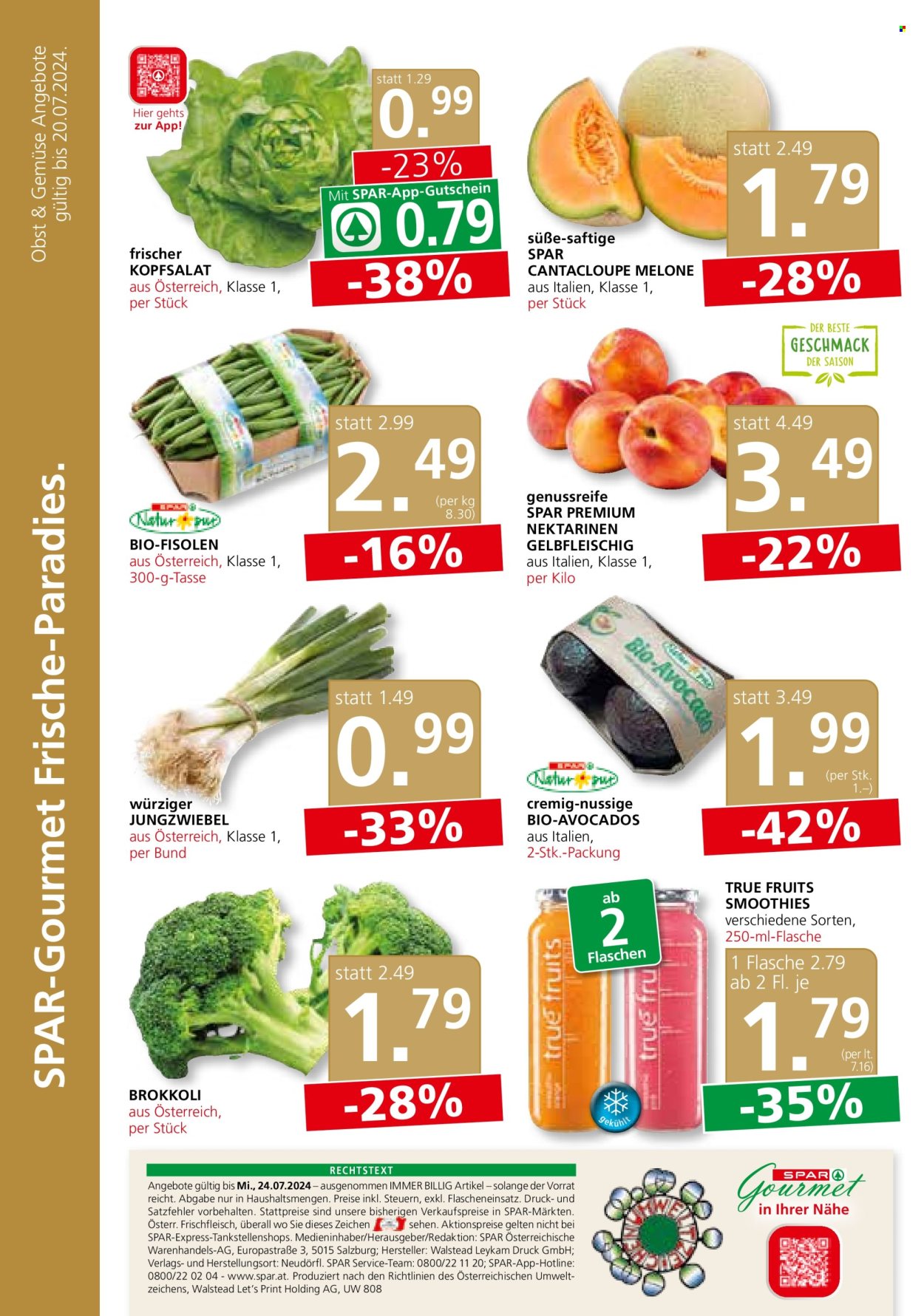 Angebote SPAR - 18.7.2024 - 24.7.2024. Seite 8