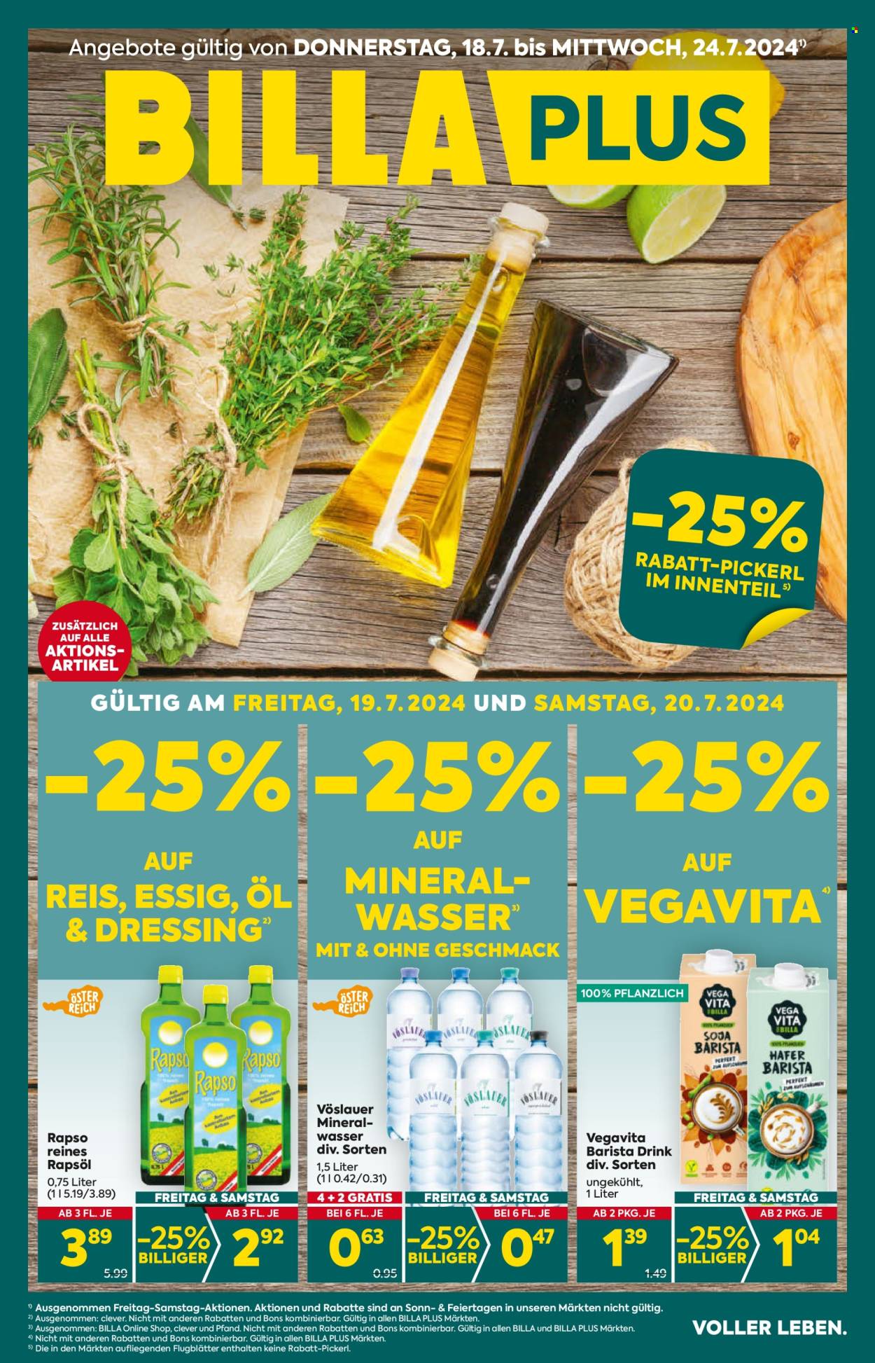 Angebote Billa Plus - 18.7.2024 - 24.7.2024. Seite 1