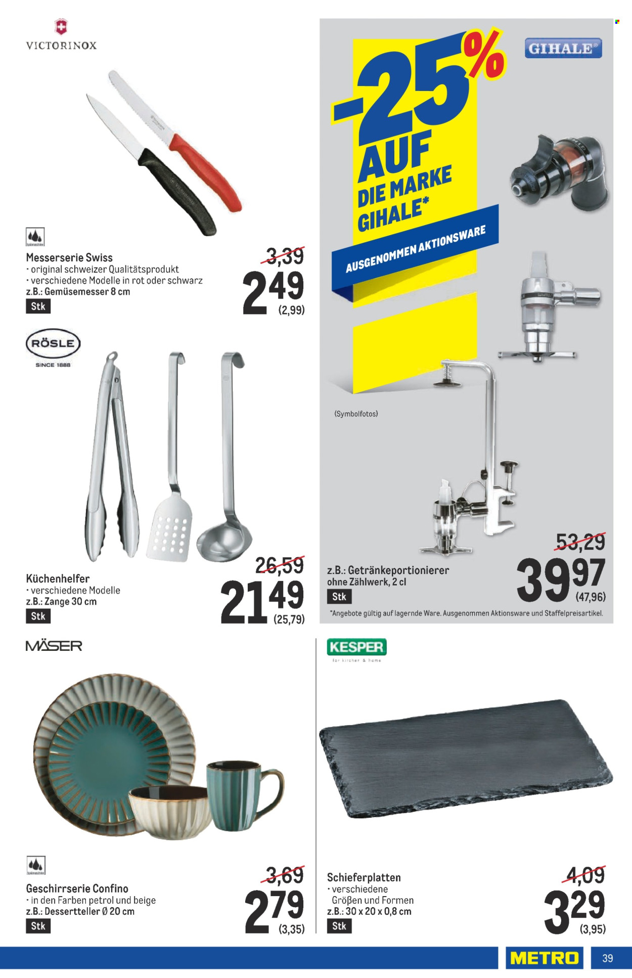 Angebote Metro - 25.7.2024 - 7.8.2024. Seite 39