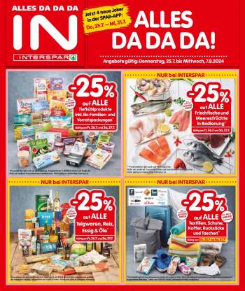 Angebote INTERSPAR - 25.7.2024 - 7.8.2024.