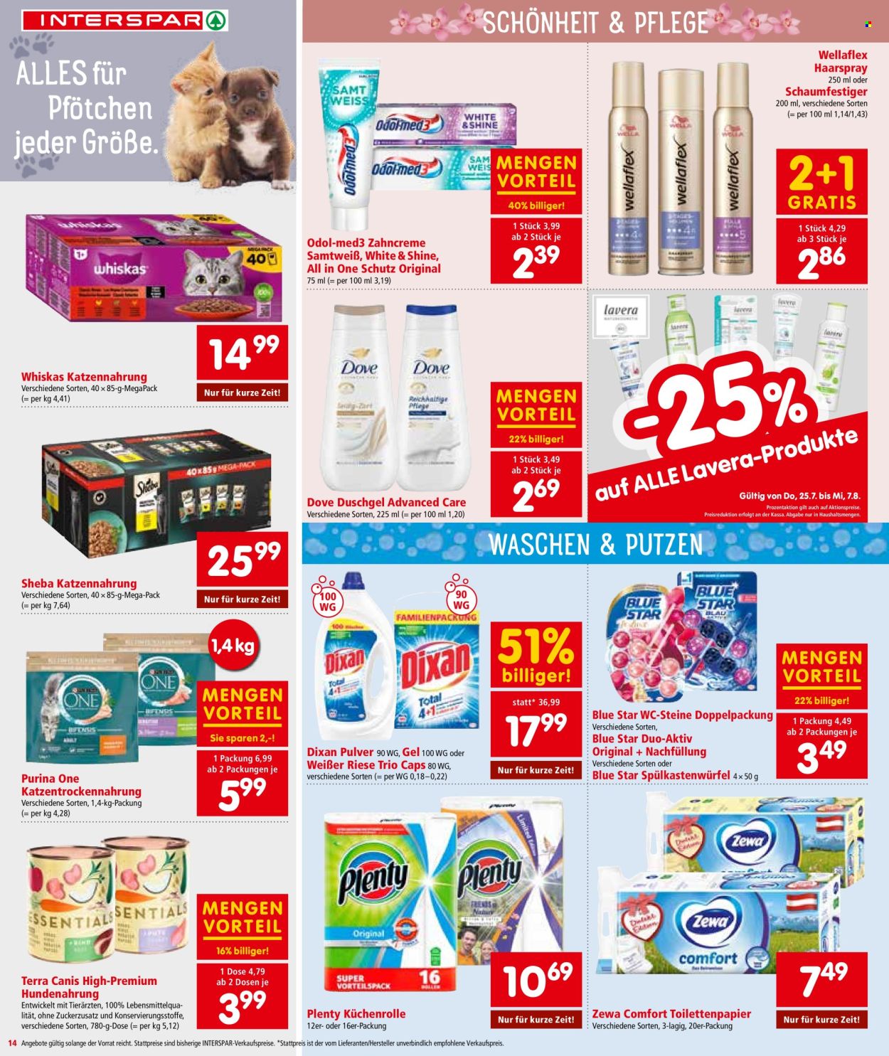 Angebote INTERSPAR - 25.7.2024 - 7.8.2024. Seite 14
