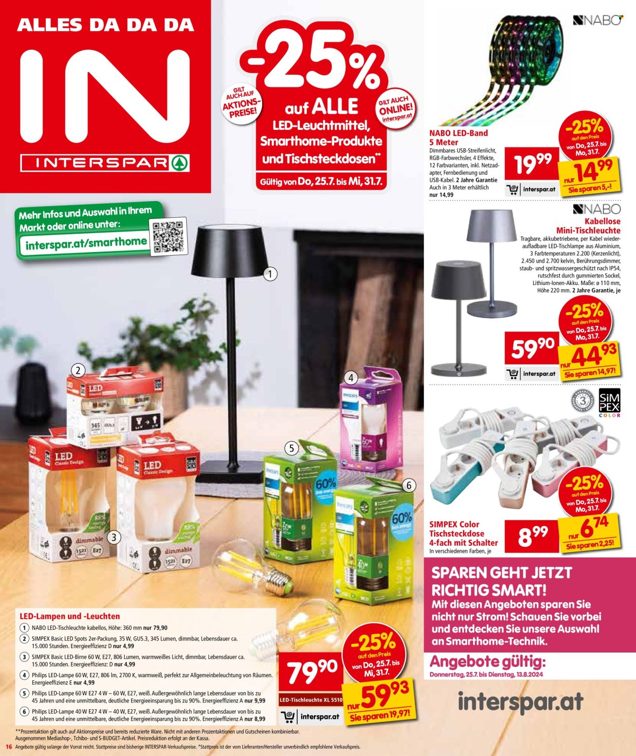Angebote INTERSPAR - 25.7.2024 - 7.8.2024. Seite 16