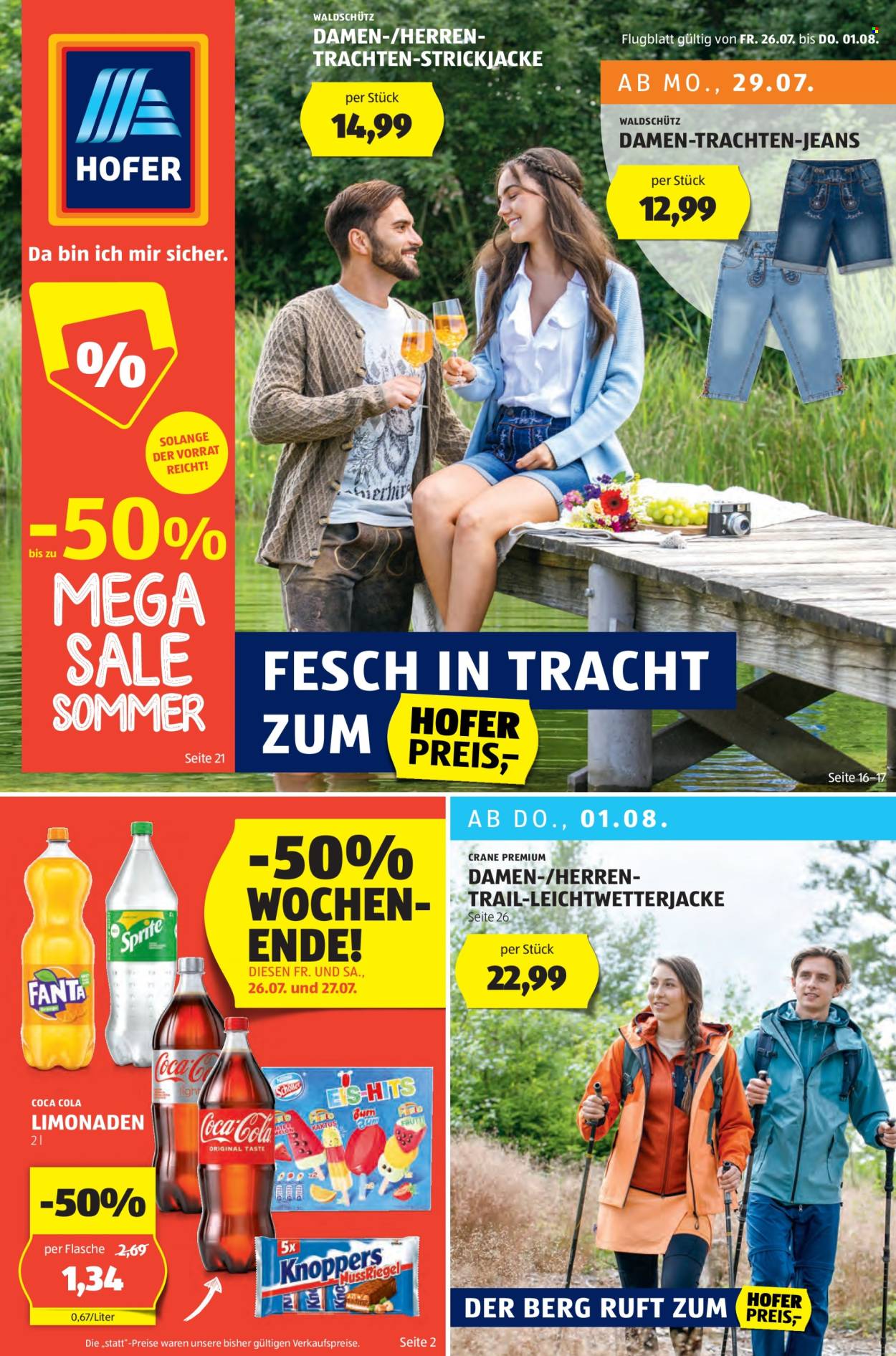 Angebote Hofer - 26.7.2024 - 1.8.2024. Seite 1