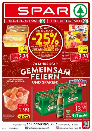 Angebote SPAR - 25.7.2024 - 7.8.2024.