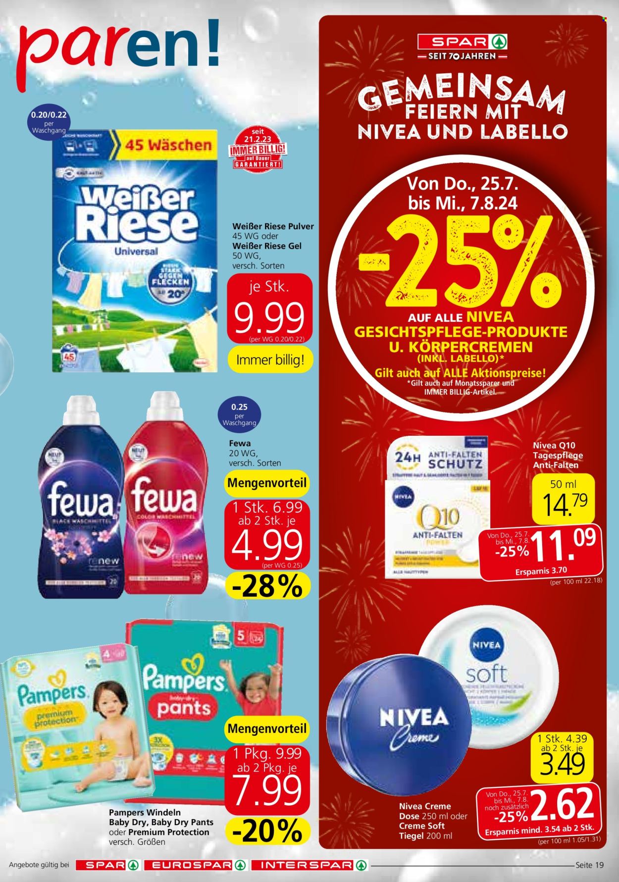 Angebote SPAR - 25.7.2024 - 7.8.2024. Seite 19