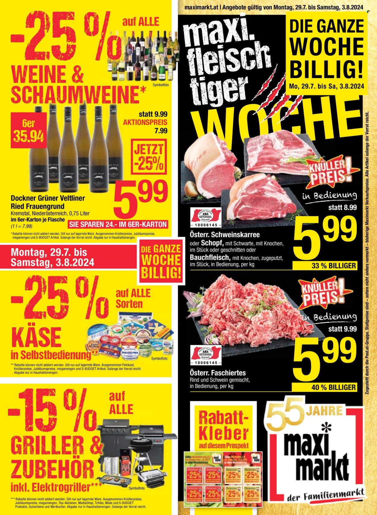 Angebote Maximarkt - 29.7.2024 - 3.8.2024. Seite 1