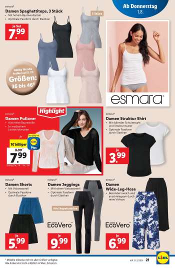 thumbnail - Damen „Wide Leg“ Hose