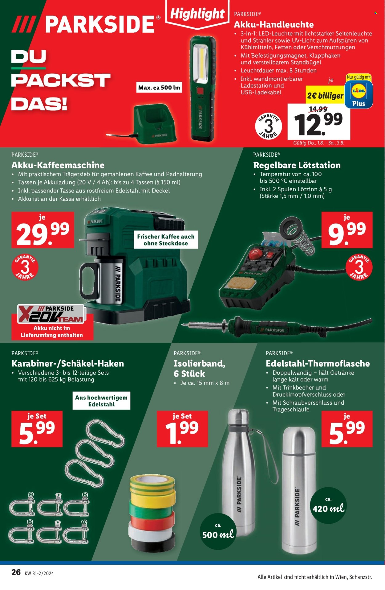 Angebote Lidl - 1.8.2024 - 7.8.2024. Seite 26