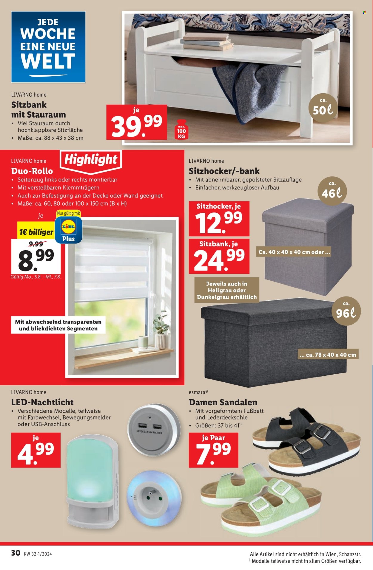 Angebote Lidl - 1.8.2024 - 7.8.2024. Seite 30