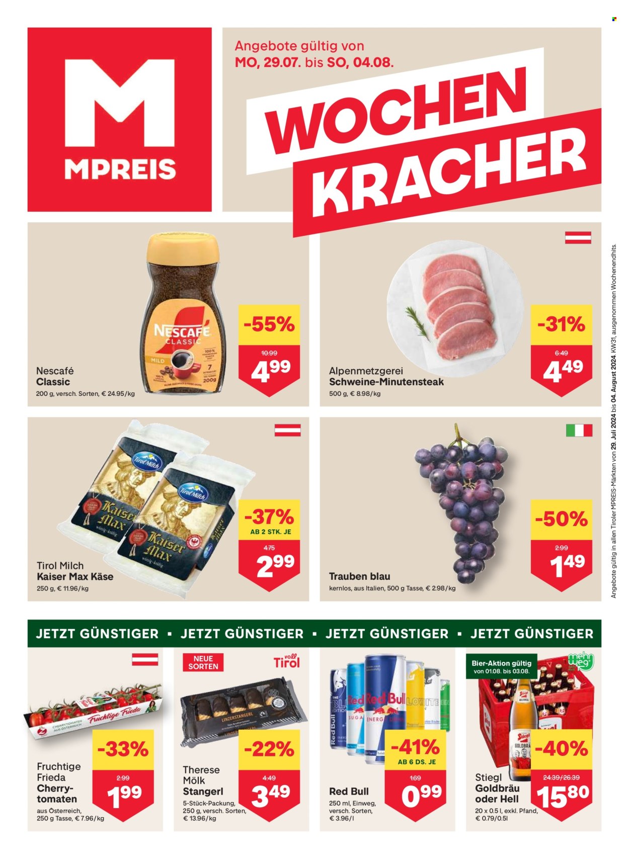 Angebote MPREIS - 29.7.2024 - 4.8.2024. Seite 1
