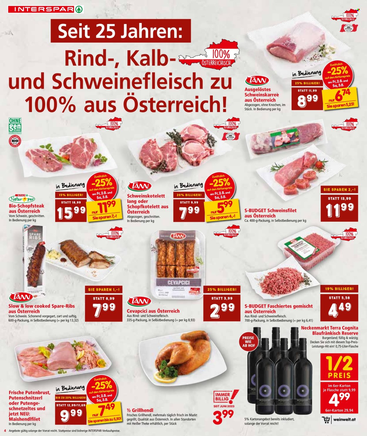 Angebote INTERSPAR - 1.8.2024 - 7.8.2024. Seite 4