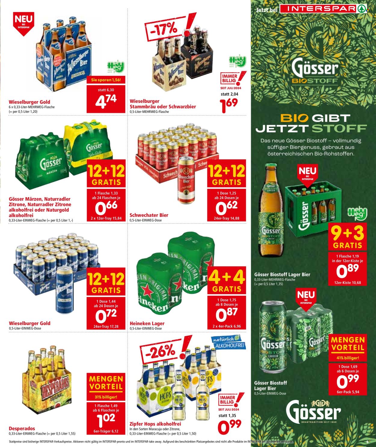 Angebote INTERSPAR - 1.8.2024 - 7.8.2024. Seite 9