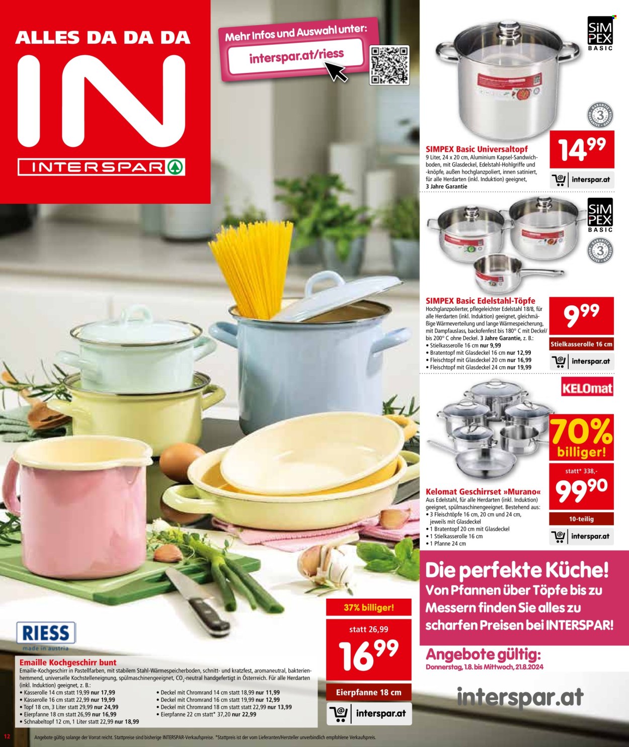 Angebote INTERSPAR - 1.8.2024 - 7.8.2024. Seite 12