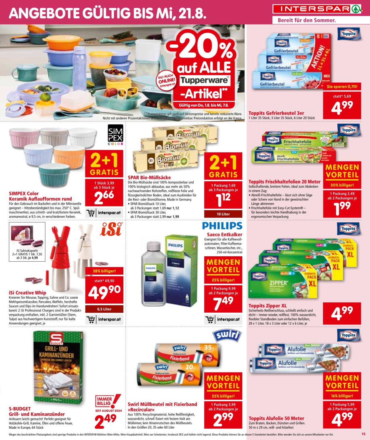 Angebote INTERSPAR - 1.8.2024 - 7.8.2024. Seite 15