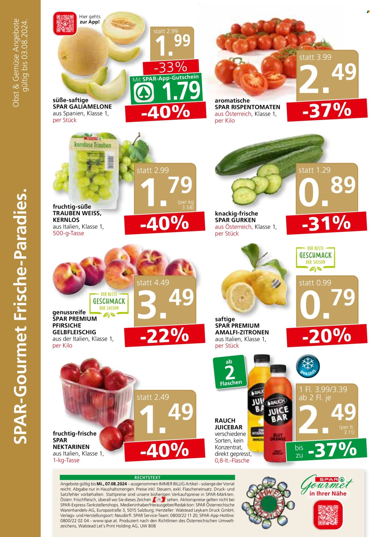 Angebote SPAR - 1.8.2024 - 7.8.2024. Seite 8