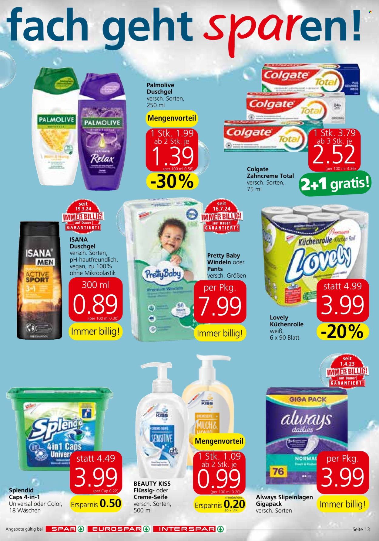 Angebote SPAR - 1.8.2024 - 7.8.2024. Seite 13
