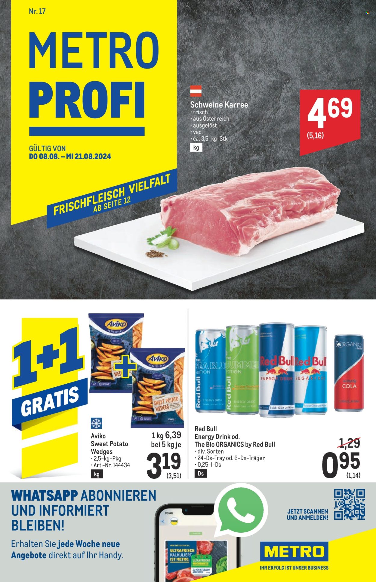 Angebote Metro - 8.8.2024 - 21.8.2024. Seite 1