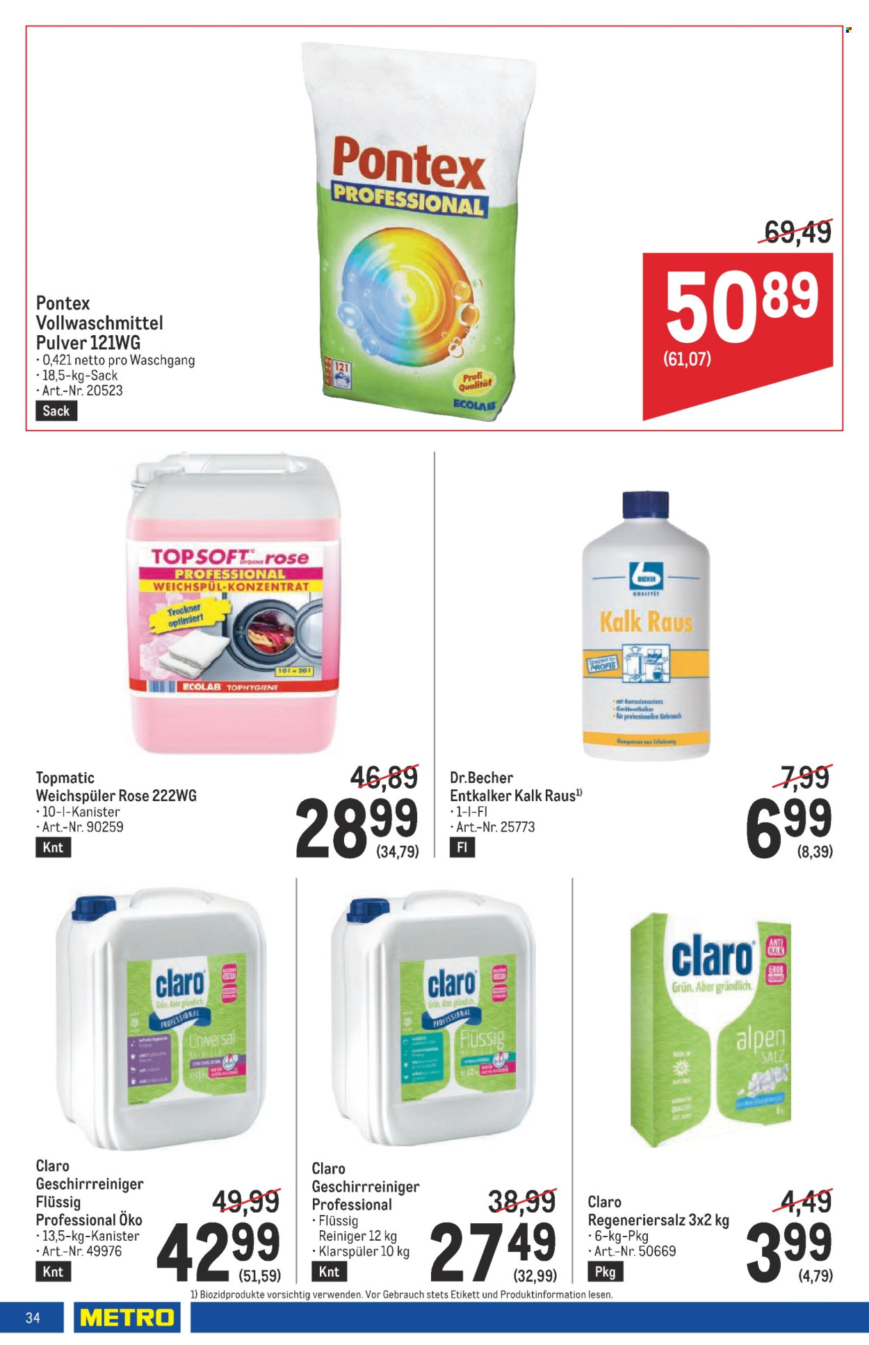 Angebote Metro - 8.8.2024 - 21.8.2024. Seite 34