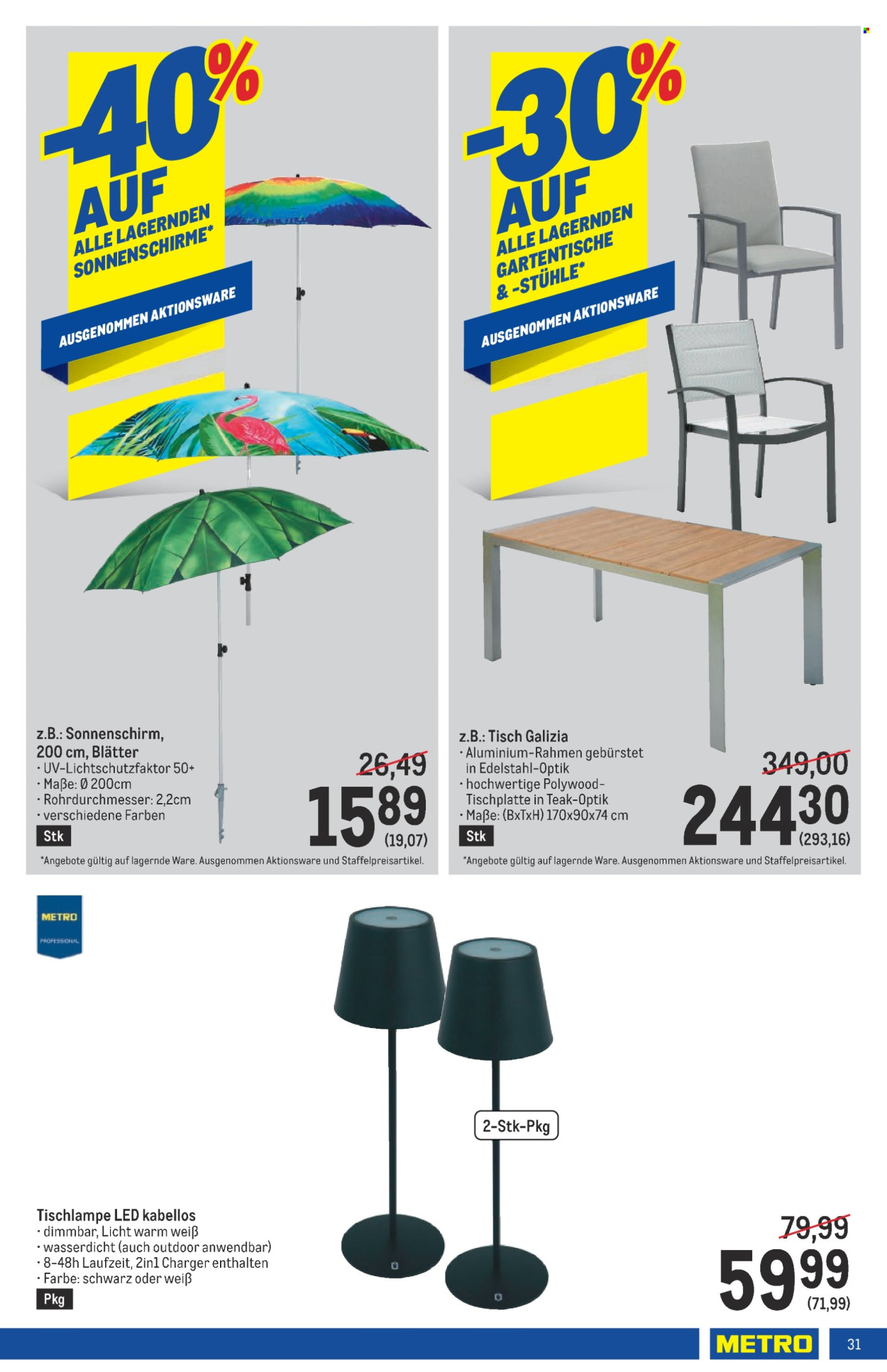 Angebote Metro - 8.8.2024 - 21.8.2024. Seite 31