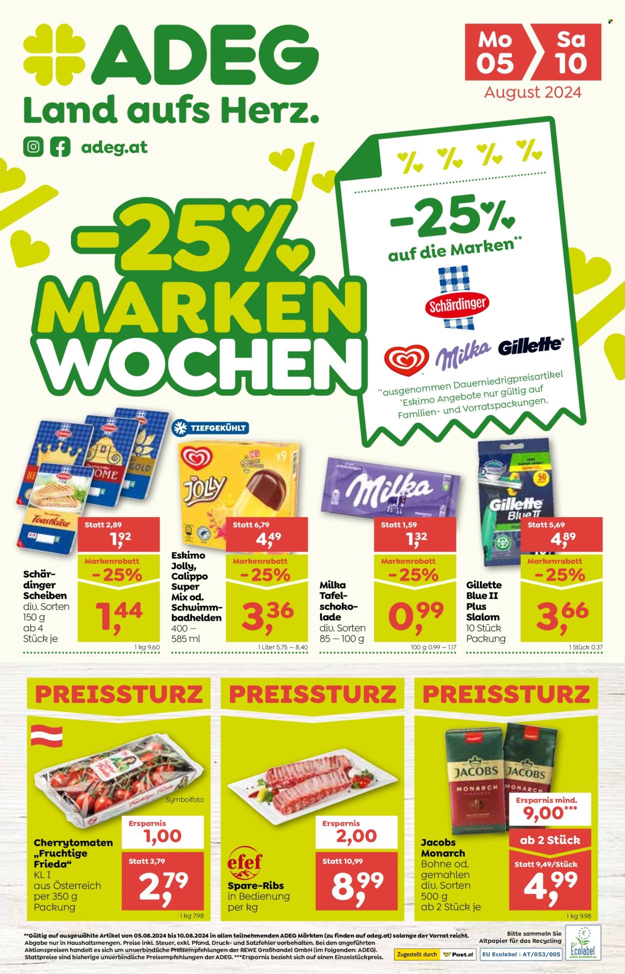 Angebote ADEG - 5.8.2024 - 10.8.2024. Seite 1