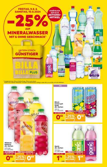 thumbnail - BILLA immer gut Soda div. Sorten