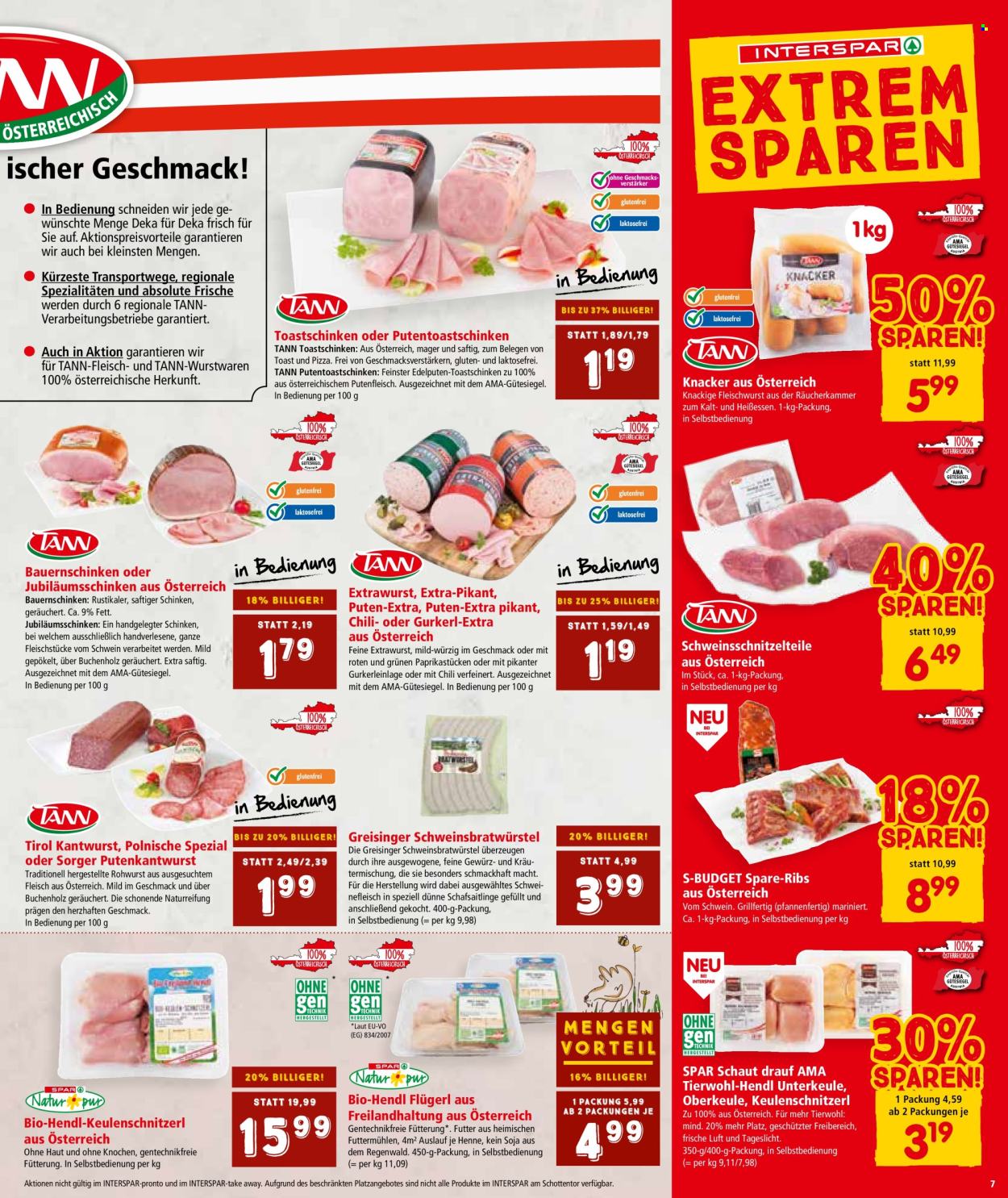 Angebote INTERSPAR - 8.8.2024 - 21.8.2024. Seite 7