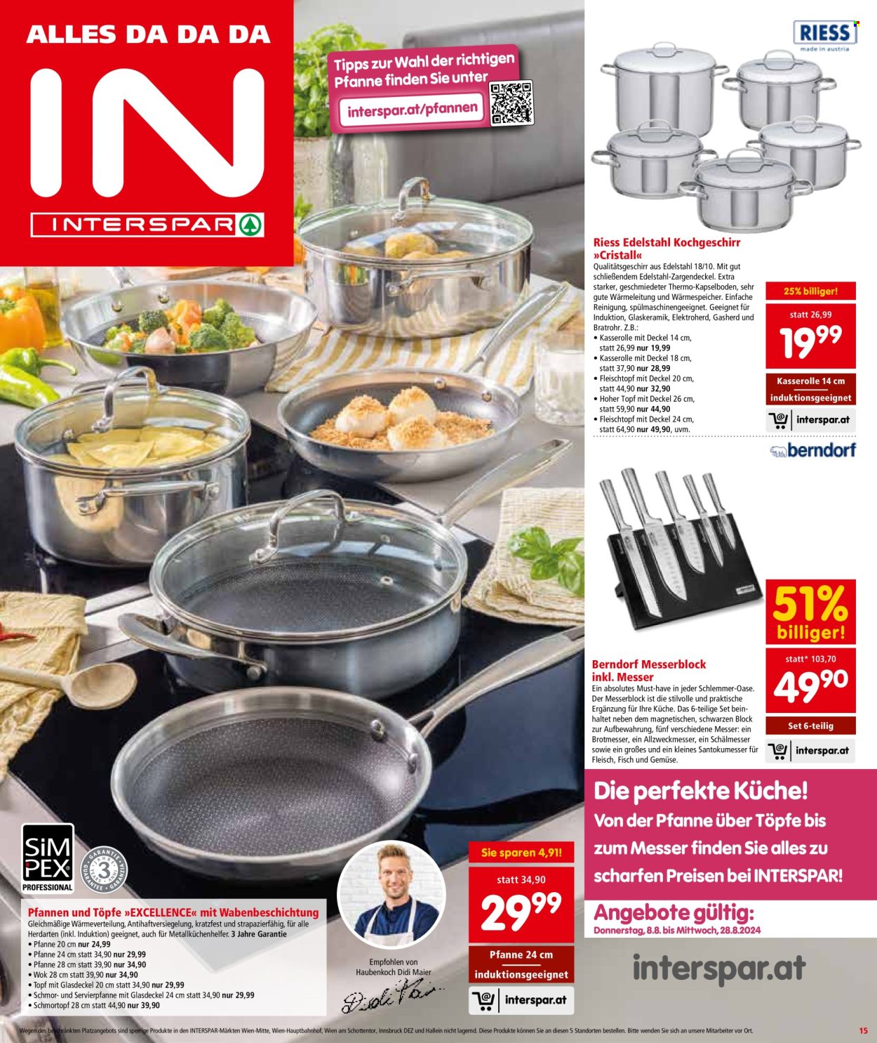 Angebote INTERSPAR - 8.8.2024 - 21.8.2024. Seite 15