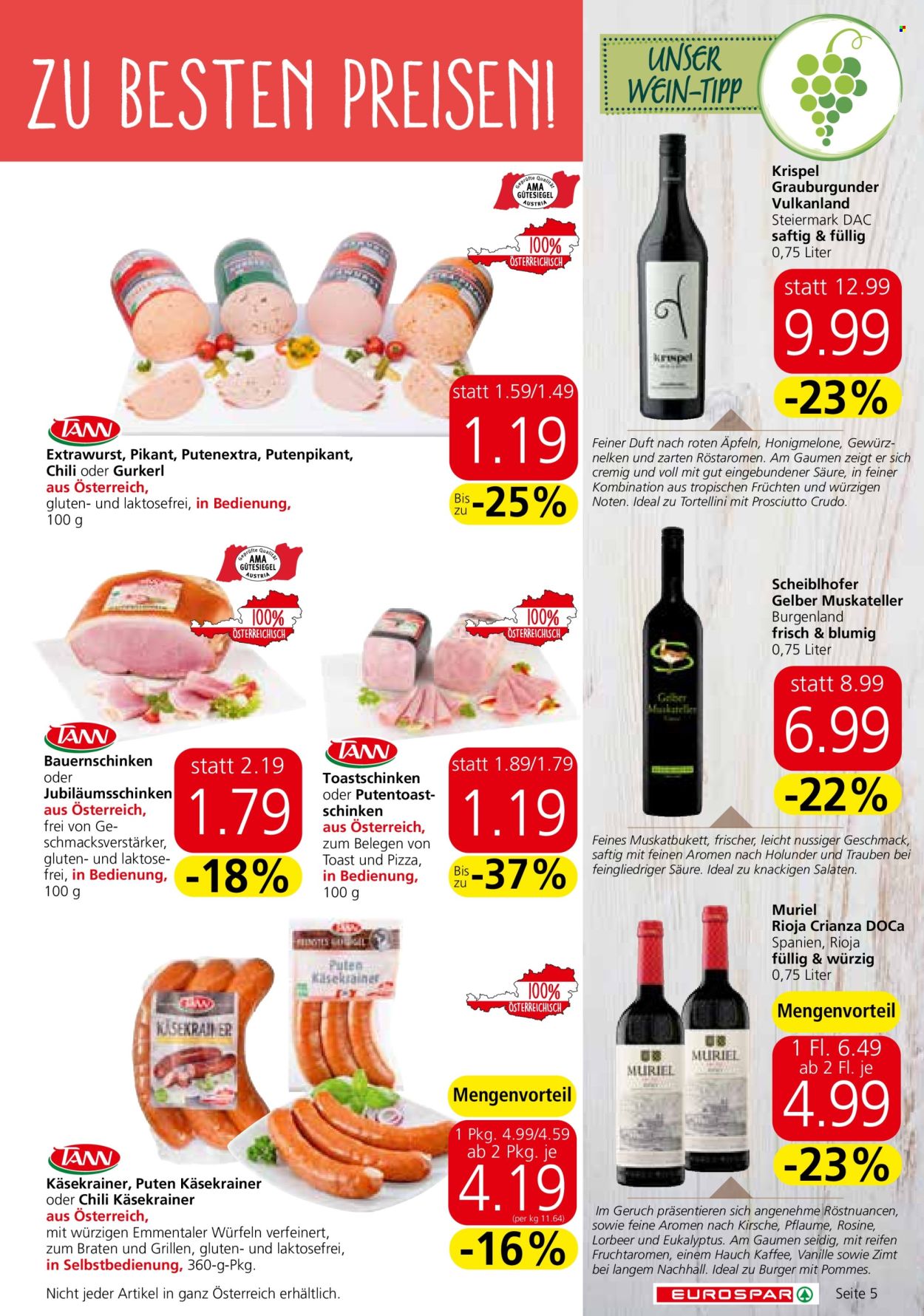 Angebote EUROSPAR - 8.8.2024 - 21.8.2024. Seite 5