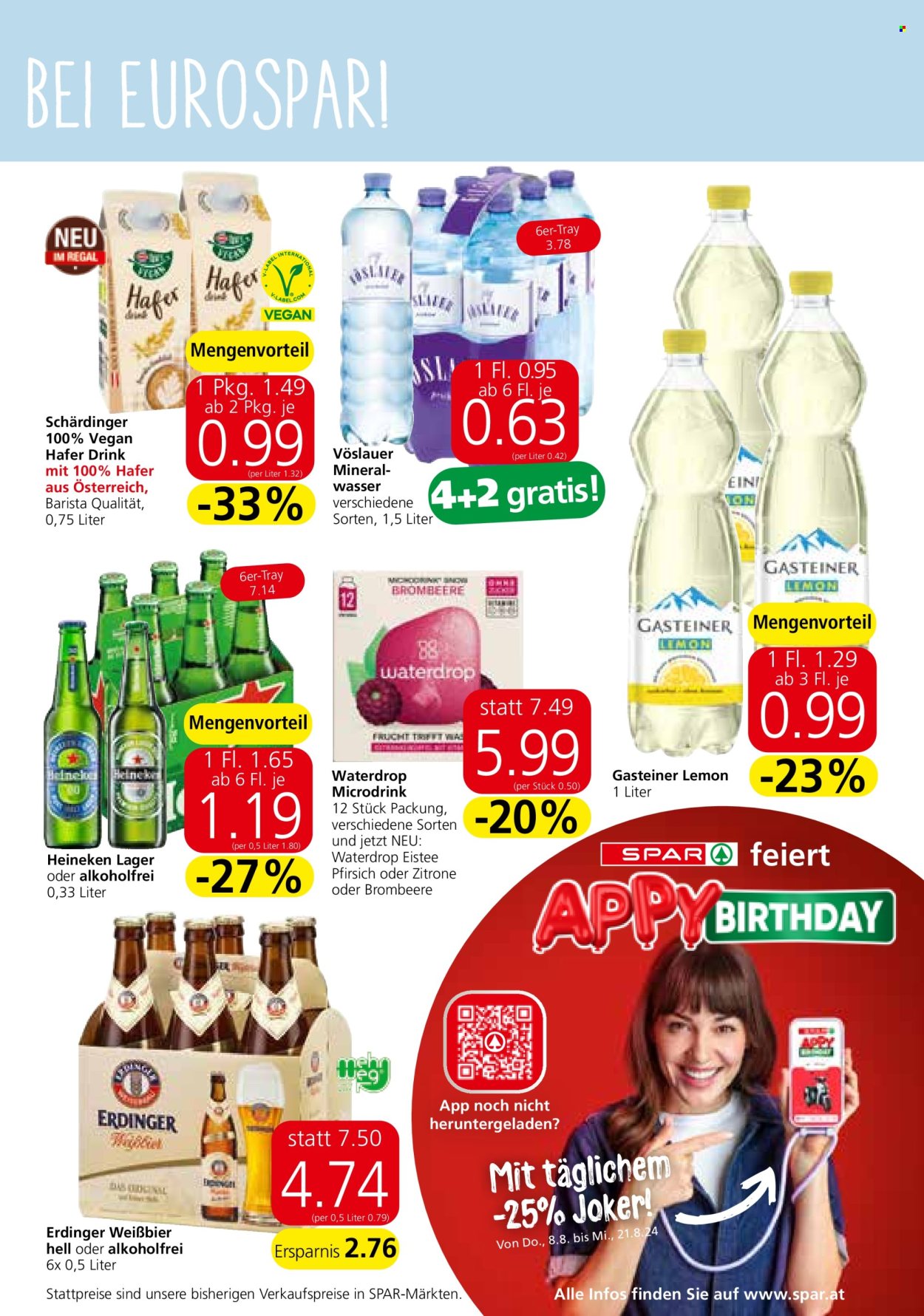 Angebote EUROSPAR - 8.8.2024 - 21.8.2024. Seite 11