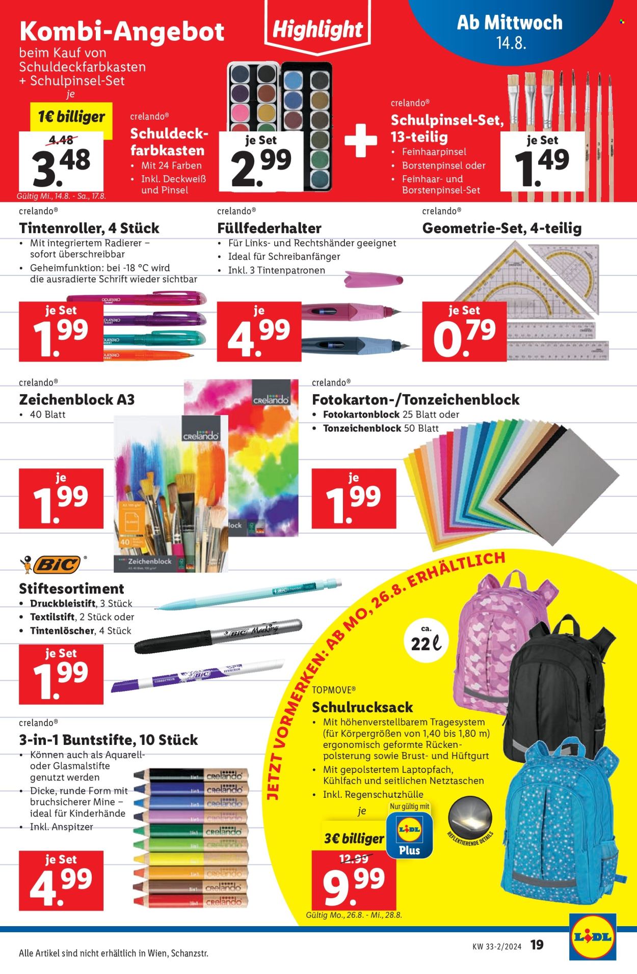 Angebote Lidl - 14.8.2024 - 20.8.2024. Seite 19