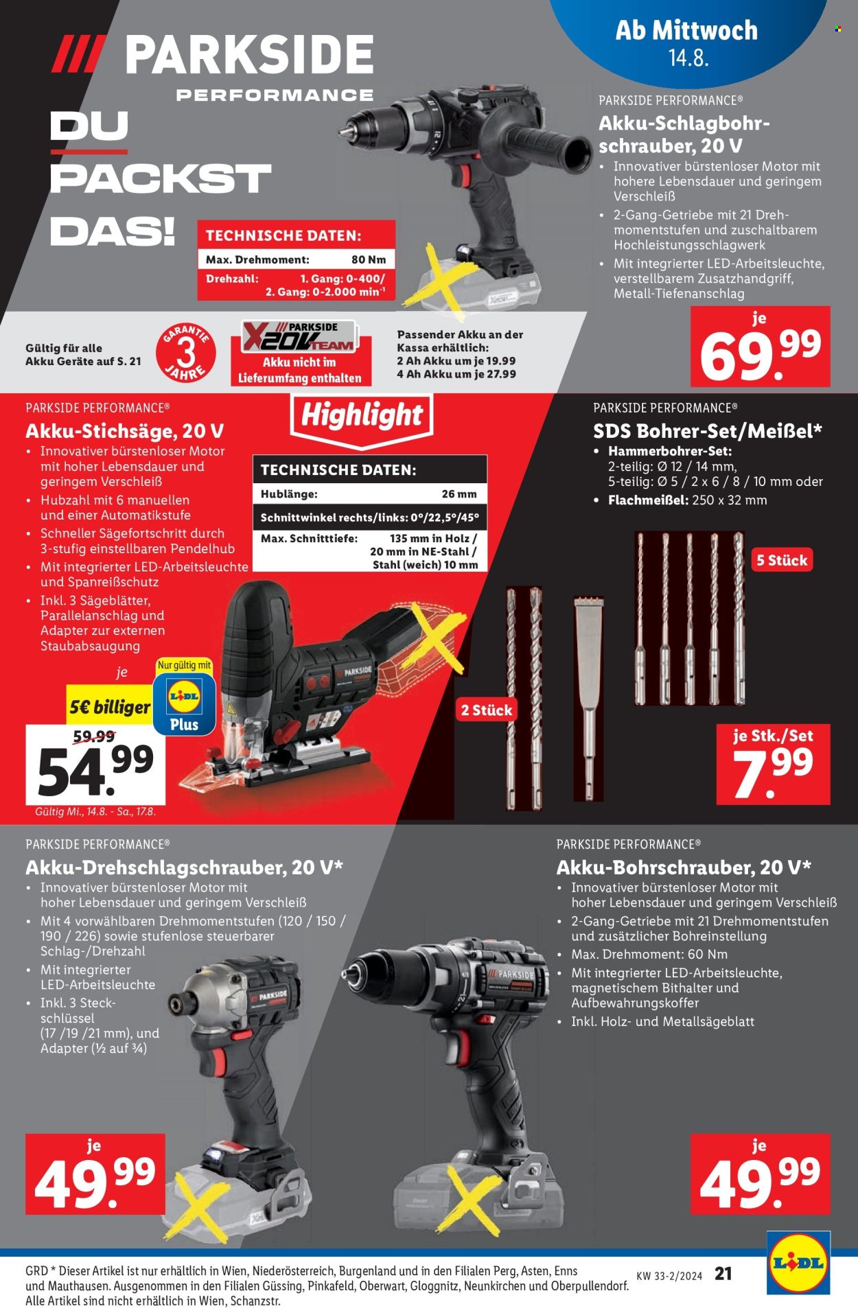 Angebote Lidl - 14.8.2024 - 20.8.2024. Seite 21