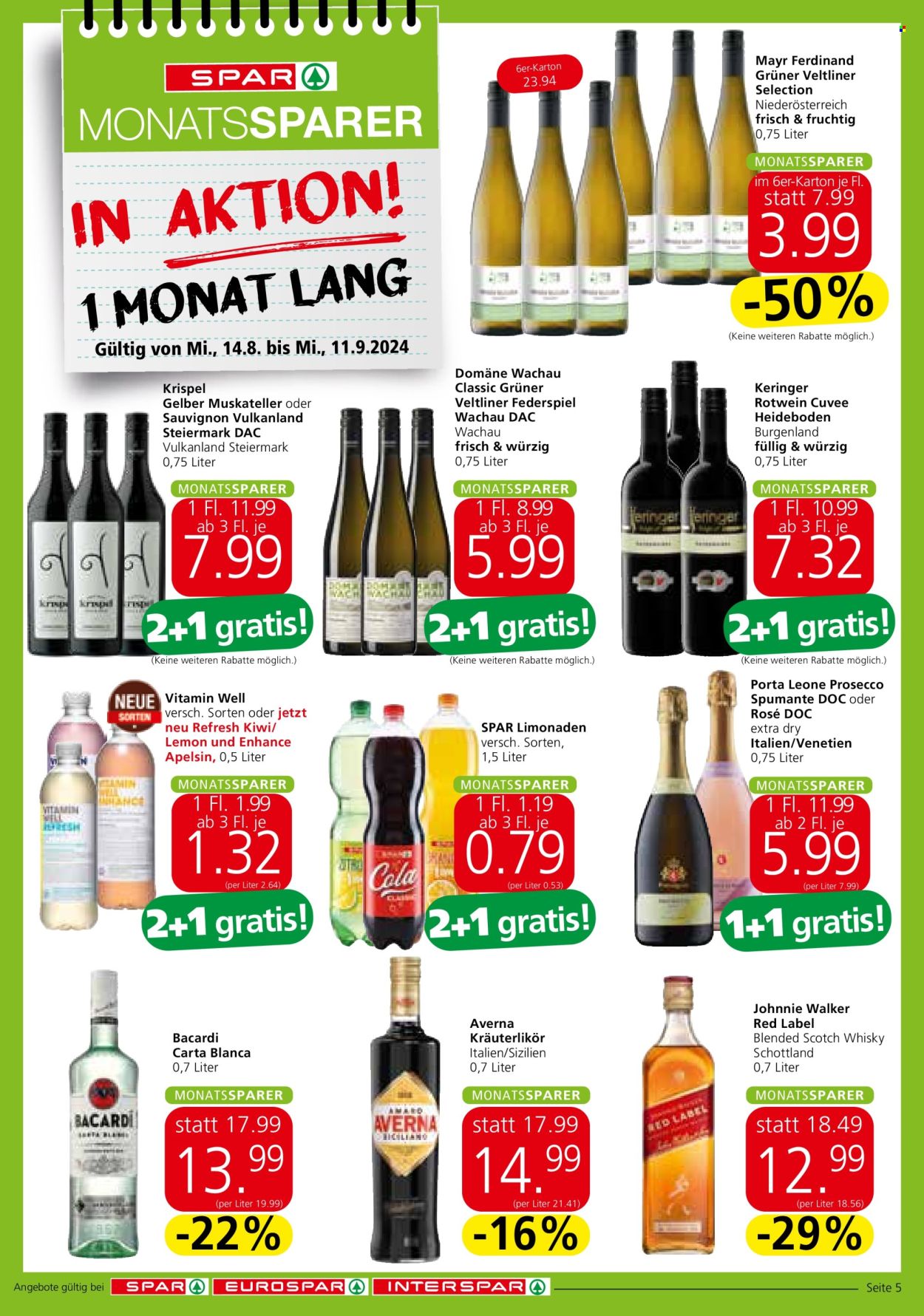 Angebote SPAR - 14.8.2024 - 21.8.2024. Seite 5