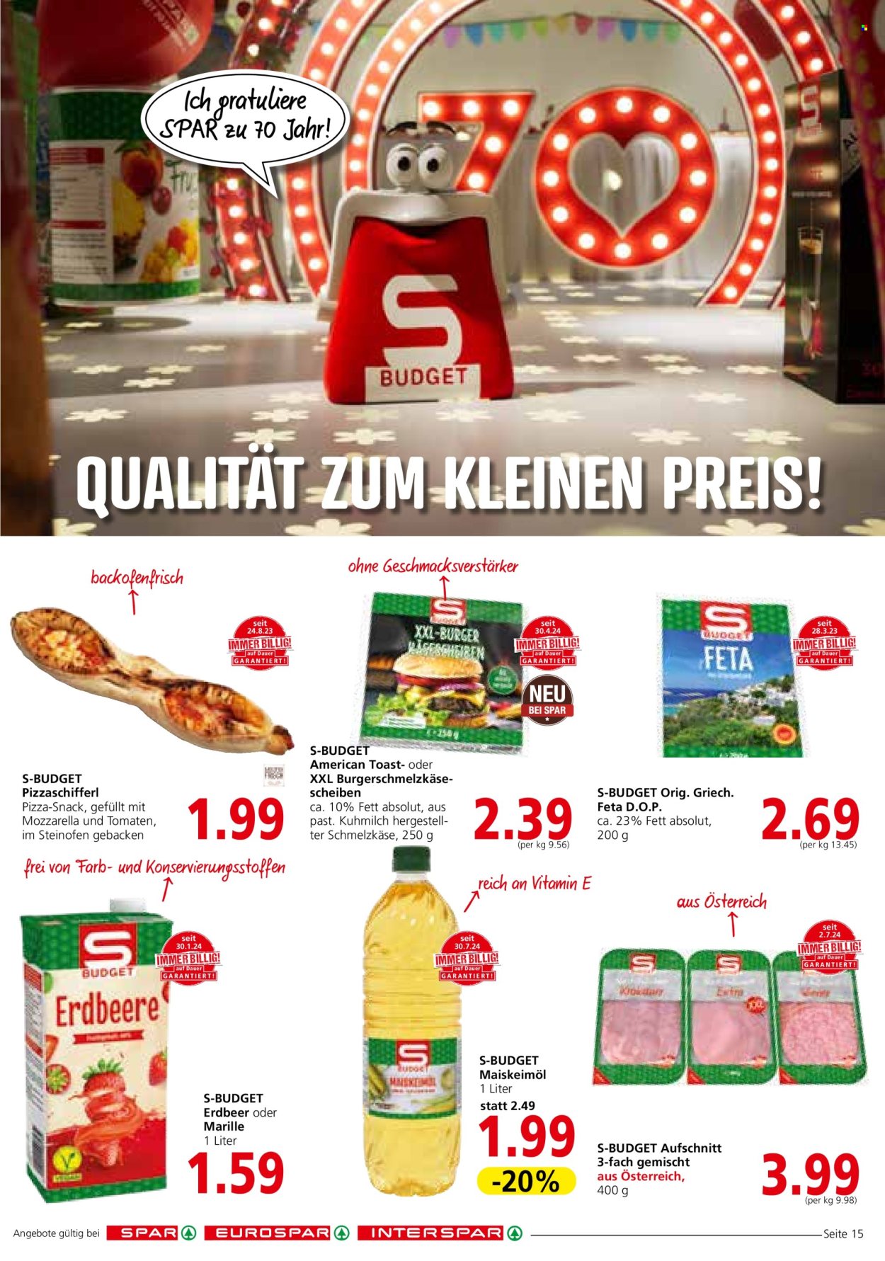 Angebote SPAR - 14.8.2024 - 21.8.2024. Seite 15