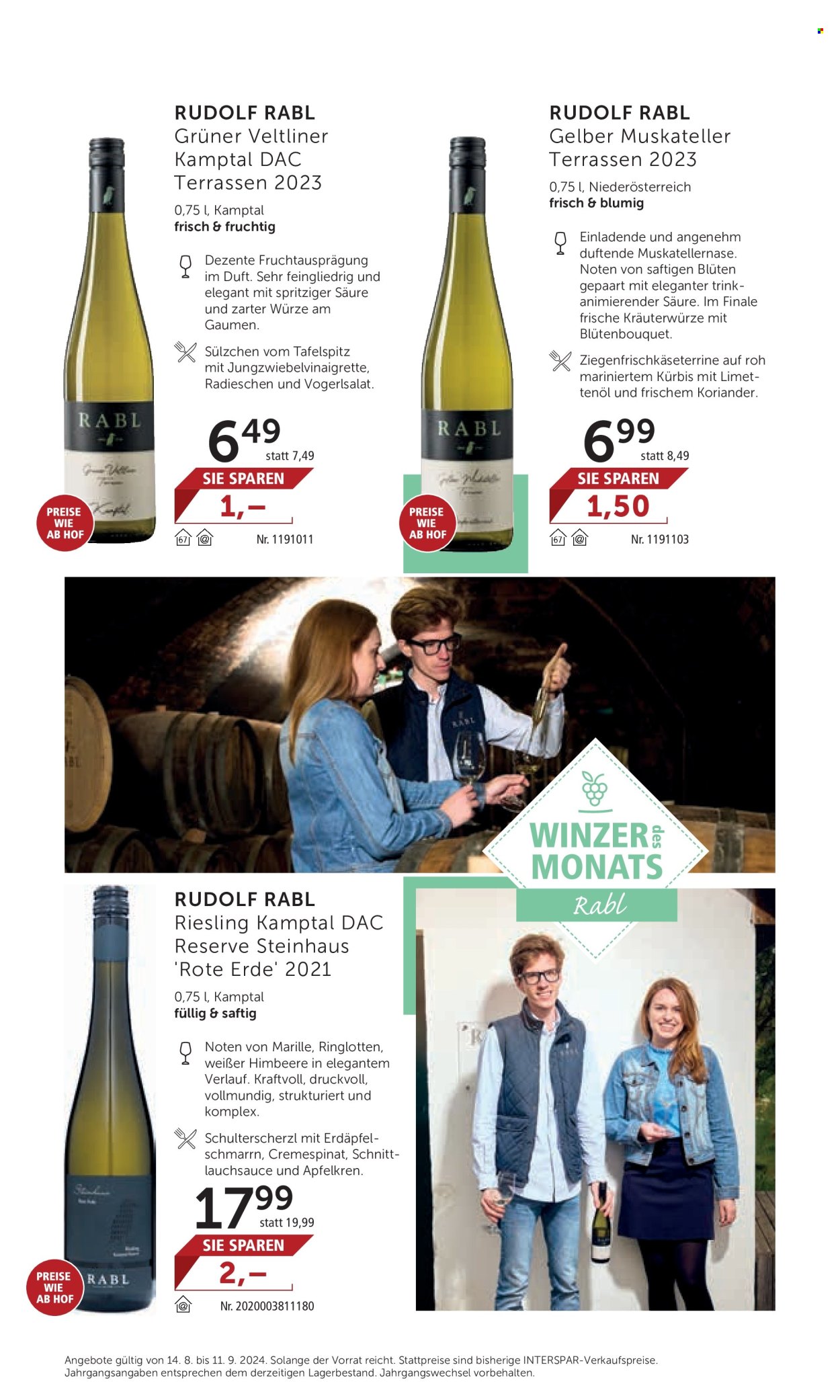 Angebote INTERSPAR - 14.8.2024 - 11.9.2024. Seite 10